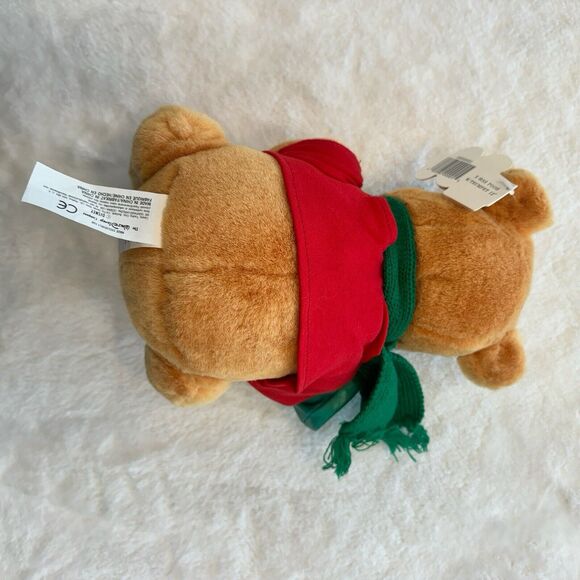 Disney Christmas X-mas Winnie The Pooh W/ Trumpet 12" Plush Doll - Picture 8 of 8